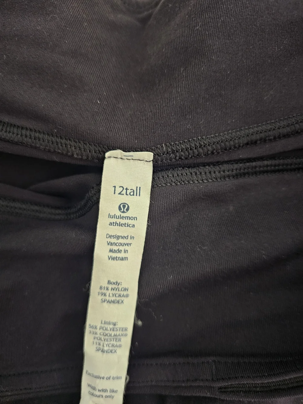 lululemon athletica Black High-Rise Bike Shorts